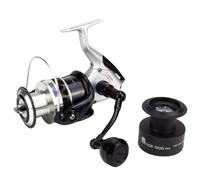 Carrete de Pesca Thor 7000 Pro - Surfcasting, Pesca de Fondo, 2 Bobinas, 14Kg Freno, 6 Rodamientos, Carrete Mar y Agua Salada