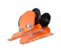 Carrete de pezuña electromóvil - equipo de grúa compacto, operación manual | Herramienta multiusos para la configuración del taller industrial durante el montaje del garaje de almacén de fábrica