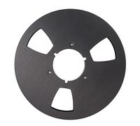 Carrete de Recogida de Cinta, Carrete de Cinta Vacío de 1/4 10 Pulgadas, Carrete Abierto de Aluminio con 3 Agujeros, Carrete Vacío de Cinta de Sonido para Roar (Negro)