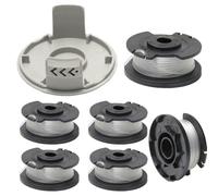 Carrete de recortadora de césped ，Bobina de repuesto y línea de bobina,Compatible con Einhell Rasentrimmer GE-CT 18/28 Li-Solo und GE-CT 18/28 Li TC-Solo.