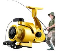 Carrete De Spinner para Uso En Agua Salada,Reversible Ligero Ultra Suave - con Carrete Metálico,para Trucha Agua Salada Dulce Orilla Muelle Río Arroyo Estanque Lago Trucha