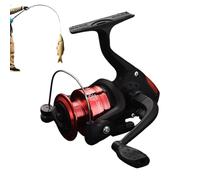 Carrete de spinning, compacto mini unidad de engranaje de aitcasting, carretes para pesca de spinning, para pesca de pez, perca, trucha y bagre, se puede utilizar durante todo el año