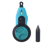 Carrete de tiza pequeño con relación de engranaje de 8 m de longitud, líneas a presión de tiza, carrete de cuerda automática para construcción, rebobinado rápido, herramienta de perfil de calibre