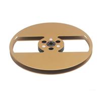 Carrete de toma de 14 7 pulgadas diseñado para bridas Nab, se adapta a reproductores de cinta TEAC y Roar Reel a Reel mejorando el rendimiento de grabación y grabación Re (dorado)