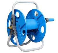 Carrete For Manguera De Jardín, Carrito Portátil Con Manivela, Entrada Y Salida De Metal, Capacidad For Manguera De Hasta 40 M (1/2"), Fabricado En Metal Resistente