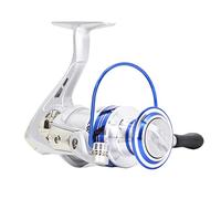 Carrete Giratorio Carrete de Pesca Carrete de Pesca de Metal Acero Inoxidable Premium Arrastre Trasero Delantero Brazo basculante Plegable Accesorio de Pesca para Pesca al Aire (AL6000)