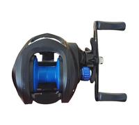 Carrete giratorio - Combinación ultraligera de cañas de pescar y carretes de aluminio para agua salada y agua dulce | Big Fish Casting Reel, Bass Fishing Reel, Blacking equipo de para accesorios