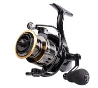 Carrete Giratorio para : Fuerte Control de Arrastre, rotación equilibrada del Mango, Cuerpo de Metal Duradero, transmisión de acción rápida | Manejo consistente de líneas en Aguas al Aire Libre,