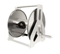 Carrete Metálico para Manguera, de Pared o Independiente, Enrollador Robusto para Manguera de Jardín de 40 m y 1/2", Adecuado para Jardines, Patios y Terrazas