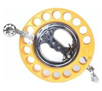 Carrete para Cometas, Bobinador, manija de Rueda con Agarre Carrete, guía Hilo Universal, diseño antirretroceso, Bloqueo Seguridad, Apto for niños y Adultos(Gold)