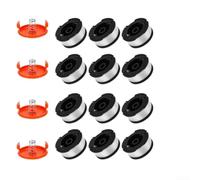 Carrete para recortadora de césped Black and Decker AF100-12 unidades de línea de nailon resistente con cubiertas y resortes para GL280 GL301