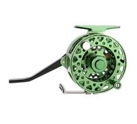 Carrete Pesca Mosca Carrete automático de Pesca con Mosca, Carrete extraíble 75 mm diámetro, Mango Grande, ninfas en Agua Dulce, Aluminio mecanizado CNC