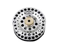 Carrete Pesca Mosca Carrete de Pesca con Mosca automático 2 + 1 BB Carrete Aluminio súper Ligero Color Negro/Dorado(Spool Only)