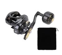 Carrete PolyGen para baitcaster de Mano Izquierda con 12 ajustes de Rotura magnética, relación de Engranaje 7.2:1, Cuerpo de aleación de Aluminio y Agarre de Carbono, Carrete de