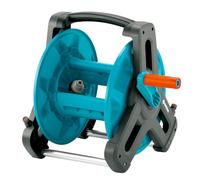 Carrete portamanguera Classic 50 de GARDENA: carrete portamanguera de agua para jardín máx. 50 m (manguera 13 mm), diseño compacto, sistema antigoteo, conexión inclinada de la manguera (8007-20)