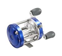Carrete redondo Baitcaster con potente freno de estrella de 13,6 kg, aparejos de pesca con transmisión 5,2:1 y anti-retorno para pesca marina y pesca de agua dulce (azul)