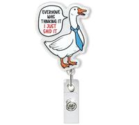 Carrete retráctil con texto en inglés "Everyone was Thinking It, I Just Said It", divertido soporte de identificación para enfermeras, estudiantes de enfermería, RN, ER, CNA, LPN, CMA, médico, cuidado