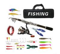 Carrete telescópico de caña de pescar de carbono para combo 1.8m Travel