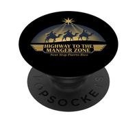 Carretera a la Zona del Pesebre Reyes Magos Próxima Parada Puerto Rico PopSockets PopGrip Adhesivo