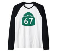 Carretera de California 67 Camiseta Manga Raglan