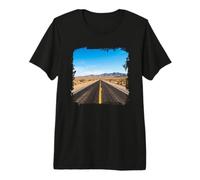Carretera del Desierto Largo Recto Camino Vasta Vista del Paisaje Camiseta Premium