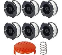 Carretes Black & Decker para desbrozadoras, 6 piezas, con funda y resorte