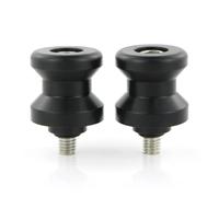 Carretes de Brazo oscilante para Motocicleta 10mm, Tornillos deslizantes, Soportes, bobinas plástico Pom Negro, 1 par