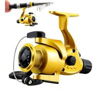 Carretes De del Tipo Spinner | Reversible Ligero Ultra Suave | con Carrete Metálico | para Agua Dulce, Orilla, Muelle, Bagre, Agua Salada, Río, Arroyo, Estanque, Lago