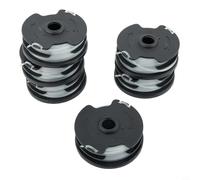Carretes de hilo de nailon con tapa de alimentación automática para parkside para recortadora de césped inalámbrica PRTA 20-Li A1 B2 C3 y PRT 300 A1 550 A1 50 550 espiral 1,6 mm 4 m (paquete de 6)