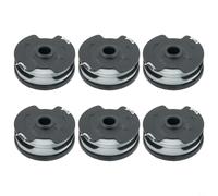Carretes de hilo de nailon de repuesto para recortadora de césped inalámbrica Parkside para PRTA 20 Li A1 B2 C3, diseño en espiral para un corte rápido y una vida útil prolongada (paquete de 6)