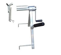 Carretes de manguera para el exterior - Acero inoxidable 35x40x13cm | Soporte de manguera antideslizante plegable de servicio pesado | Rodillo de Höse duradero para patio, garaje, tienda, césped