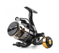 Carretes de Pesca Carrete de Metal for Pesca, Carrete Giratorio for rodamientos Bolas Carpa, Aparejos mar con línea para Agua Salada(3000 Series)