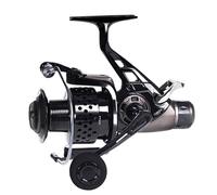 - Carretes de pesca,Carrete de pesca de invierno - Carrete giratorio con doble freno delantero y trasero, accesorios de pesca con mango ergonómico para hombres, carretes de pesca Baitcasting, liso