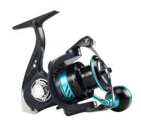 Carretes de pesca de agua salada, carrete de metal para bass Spin Reel, 5.2:1 Gear Ratio, fundición suave de alta velocidad, aparejos de pesca ligeros para moscas y hielo, juego de aparejos