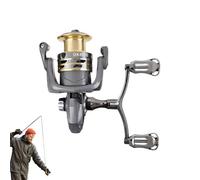 Carretes de pesca de aleación de aluminio, carrete de reducción de nudos, línea de pesca giratoria, carrete de pesca versátil para barco, kayak, orilla, jigging, surf y uso completo