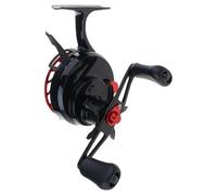 Carretes de pesca giratorios de hielo, repuesto con mango izquierdo, rueda de balsa, carretes de hielo 3+1BB con pie alto, fácil de usar, portátil, ligero, mango ajustable, resistente a la corrosión