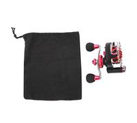 Carretes de Pesca portátiles B65, Carrete de Pesca 10+1 BB con una relación de Engranajes de 2,6:1, Rueda de balsa de aleación de Aluminio para Pesca en Barco en mar y en Hielo, (versión Izquierda)