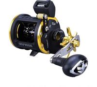 Carretes De Pesca Surfcasting Carrete Arrastre Lubina Mero 5,2: 1/3+1BB Máximo 25Kg Pesca Nivel Convencional Viento(Yellow 4.1:1,Left Hand)