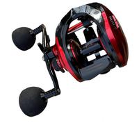 Carretes De Pesca Surfcasting Carretes Pesca Baitcast Reels Game Baitcasting Jigging Fishing 8+1 BB 6.4:1 Freno Magnético Lubina(Right-Hand)