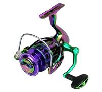 Carretes de pescado, Spin Reel Saltwater, Smooth Gear Ratio Wheel, Bait Casting Spinner for Adventures, Inshore Fishing, Catfish, Catfishing, Trout, Bass, Lightweight and Sturdy