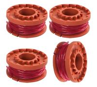 Carretes de recambio compatibles con Worx WG180 WG163 WG175 hilo de corte Ø1.65 mm 3 metros 4 carretes para cortadora de césped y recortadora de línea