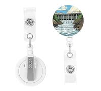 Carretes retráctiles para insignias con clip para cinturón, carrete de insignia de presa, tarjeta de identificación para mujeres y hombres, bonito clip de identificación para médicos, trabajadores