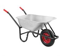 Carretilla de acero con neumáticos 100L máx 200kg