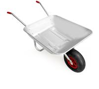 Carretilla de acero galvanizado, 80L, carga máx 100Kg