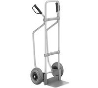 Carretilla de aluminio para sacos con listones de deslizamiento eurokraft pro, A x P de la pala 280 x 250 mm, aluminio