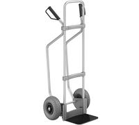 Carretilla de aluminio para sacos con listones de deslizamiento eurokraft pro, A x P de la pala 280 x 250 mm, negra
