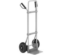 eurokraft pro Carretilla de aluminio para sacos, A x P de la pala 280 x 250 mm, aluminio, neumáticos