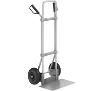 eurokraft pro Carretilla de aluminio para sacos, A x P de la pala 450 x 350 mm, aluminio, neumáticos