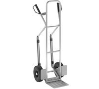 Carretilla de aluminio para sacos eurokraft pro, modelo XL: pala grande y listones de deslizamiento