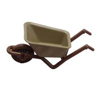 Carretilla de casa de muñecas, carretilla de juguete en miniatura - Miniatura Fairy Garden Simulación Farm Cart Carretilla para jardín cubierta porche
